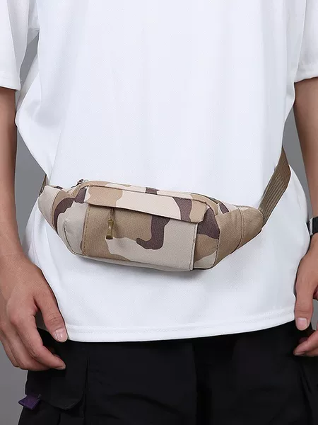 New Chest Bag Multifunctional Stall Cashier Bag Outdoor Mobile Phone Bag Cycling Sports Camouflage Waist Bag for Men