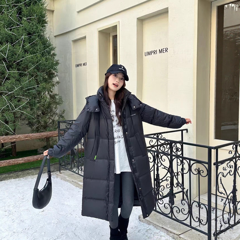 New National Standard 90 White Duck down Long down Jacket 2025 Winter New Ultra-Light down Jacket Versatile Jacket Warm