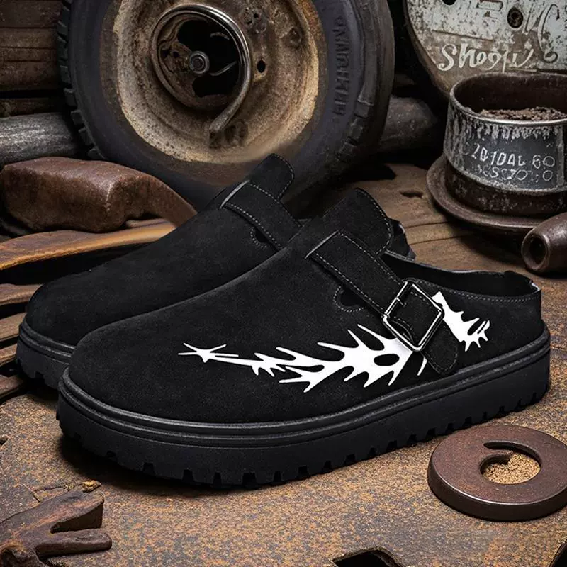 Мужские слипоны универсальные 2025 новые повседневные слипоны для мужчин модные закрытые полусапожки мужской стиль