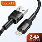 Toocki爆款苹果2.4A快充数据线适用于iPhone14pro手机编织充电线