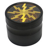 Lightning transparent open sunroof diameter 63mm four -layer aluminum alloy smoke grinding tobacco grinding tobacco grinder GRINDER