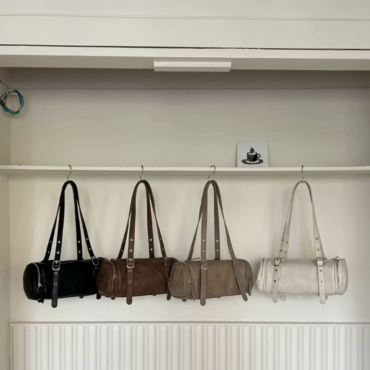 PU腋下包大容量包包复古百搭单肩手提包女士包简约时尚2024新款