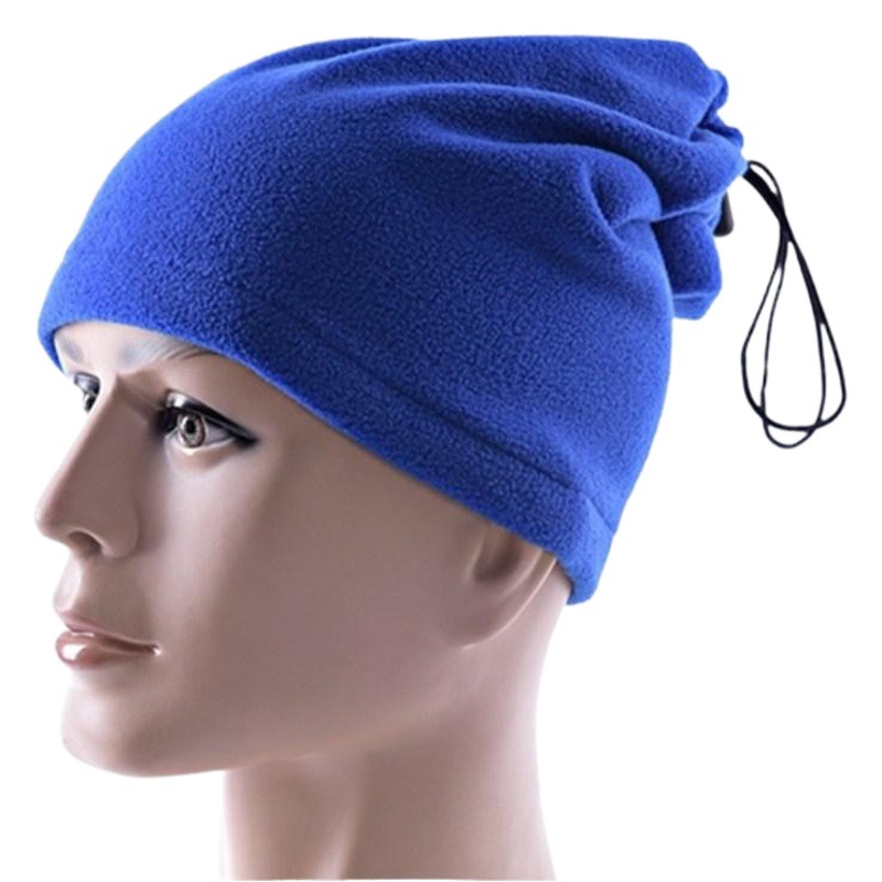 Thickened fleece multifunctional outdoor men's and women's collar set riding scarf windproof scarf hat fleece scarf wholesale