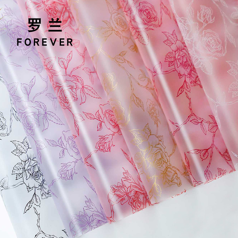 HUAXI NOSA Papel-Rose Garden Floral embalaje de flores Día de San Valentín diy regalo ramo de flores florista embalaje de flores image 1