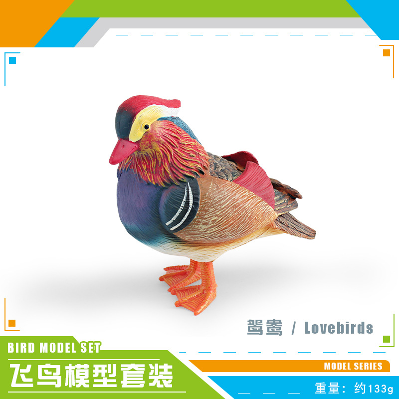 Simulación transfronteriza de aves modelo animal de pájaros flamencos, gorriones, papillones, juguetes de decoración estática