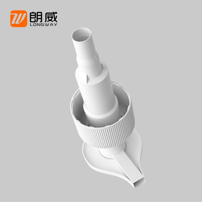 24mm/28mm cabeza de la bomba de loción blanca tipo de prensa de la bomba del interruptor izquierdo y derecho cabeza de la bomba personalizada LW0301-G al por mayor