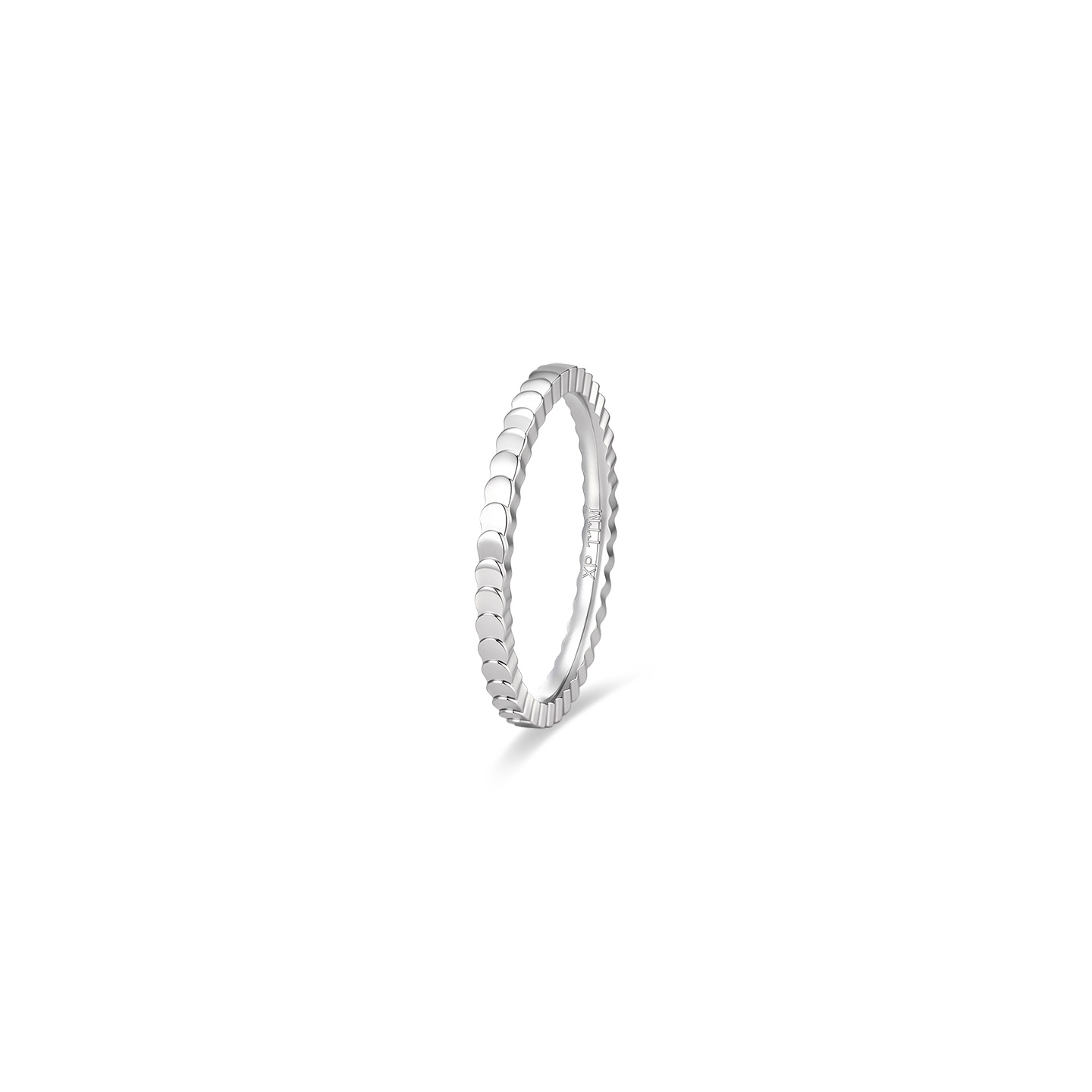 Xuping estilo simple anillo de acero inoxidable transfronterizo europeo y americano fácil de montar anillo de escala de pescado al por mayor image 6