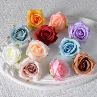 Simulation Rose head Wedding decoration Flower wall arches artificial silk flower material wholesale Little Paris