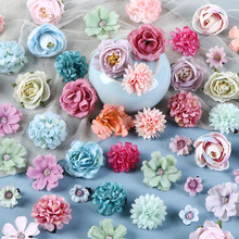 仿真花diy花朵套装材料 簪花头饰汉服发饰痛包装饰学士帽假花绢花