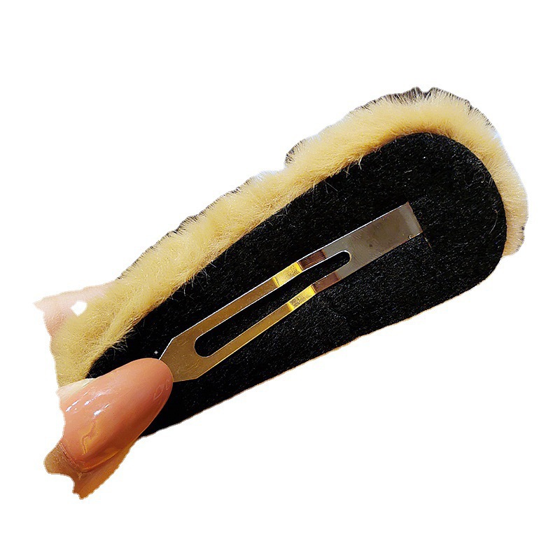 Corea del Sur Dongdaemun Otoño e Invierno mismo estilo de Metal Conejo BB clip cuadrado accesorios para el cabello dulce clip lateral personalidad del todo partido Bangs clip