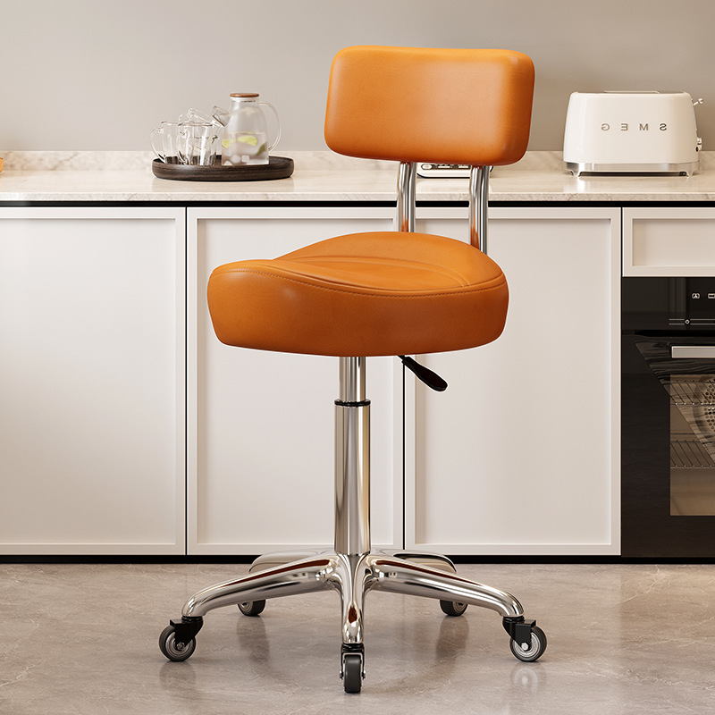Mover la silla de la barra de elevación cómoda silla de peluquería cocina silla giratoria respaldo de la recepción caja registradora gran taburete silla de montar