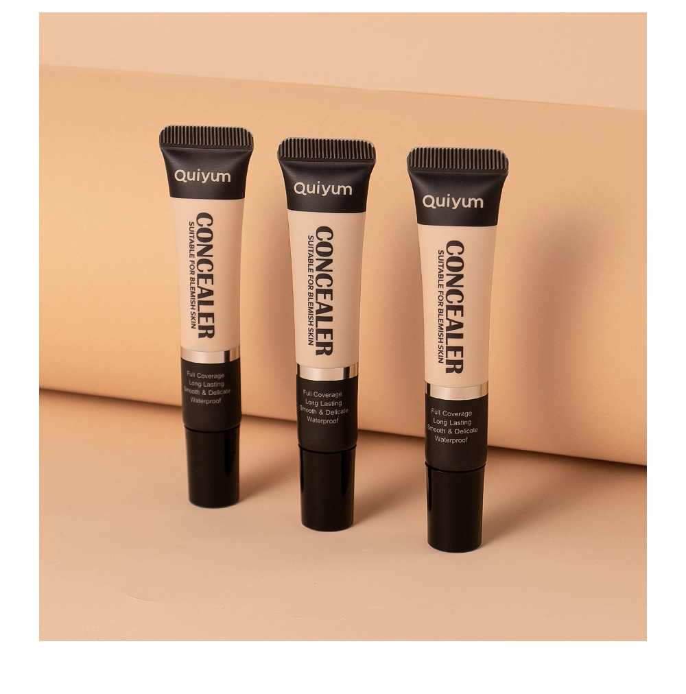 Cross-border QUIYUM Three-color Concealer 8g for contouring, covering blemishes and enhancing skin tone. Factory in stock for wholesale undefined