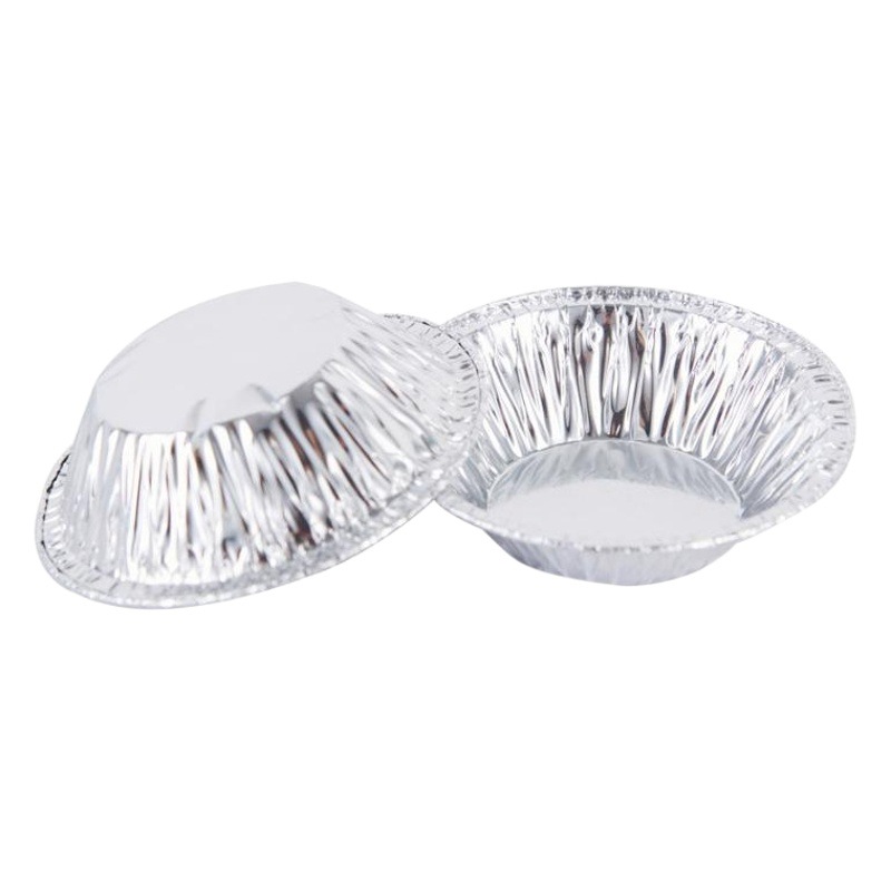 Egg Tart Mold Disposable Tin Foil Egg Tart Tray Aluminum Foil Portuguese Egg Tart Bottom Tray 100 Pieces Egg Tart Cup Cake Mold
