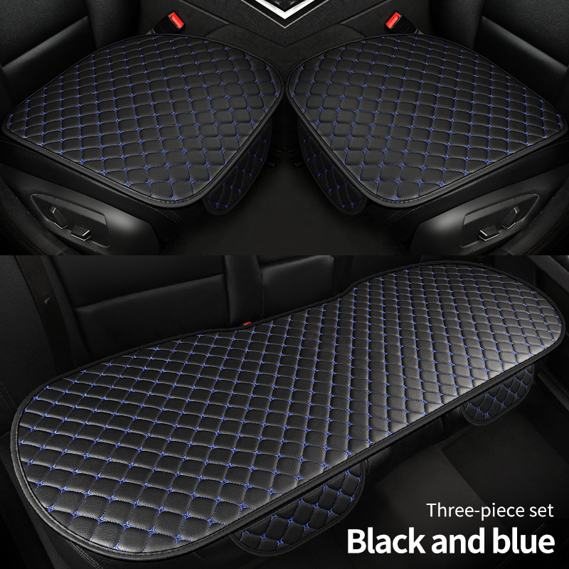 Cojín de asiento de automóvil transfronterizo, cojín de asiento de cuero de tres piezas, cojín de asiento de automóvil de cuero, asiento de automóvil general