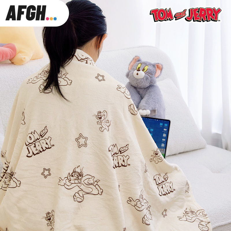 AFGH ワーナー公認 トムとジェリー周辺機器 トム収納枕ブランケット 両用クッション 多機能ソファ|undefined