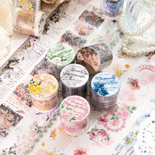 Sugar Poetry Fog PET White Ink Lace Border Tape Lace Waltz Series Hand Account DIY Decorative Tape