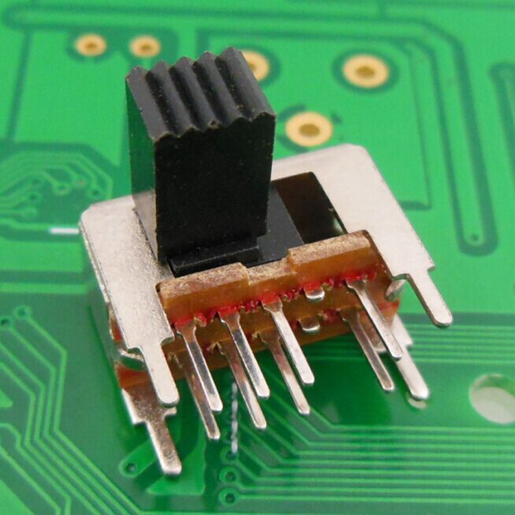 拨动开关SK-23D09三档2P3T滑动电源控制开关手电筒侧拨波段开关