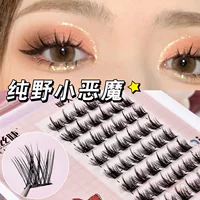 Пучковые искусственные ресницы Chunye Little Evil Ленивая трилогия Новичок легко клеятся и завивают ресницы сцены
