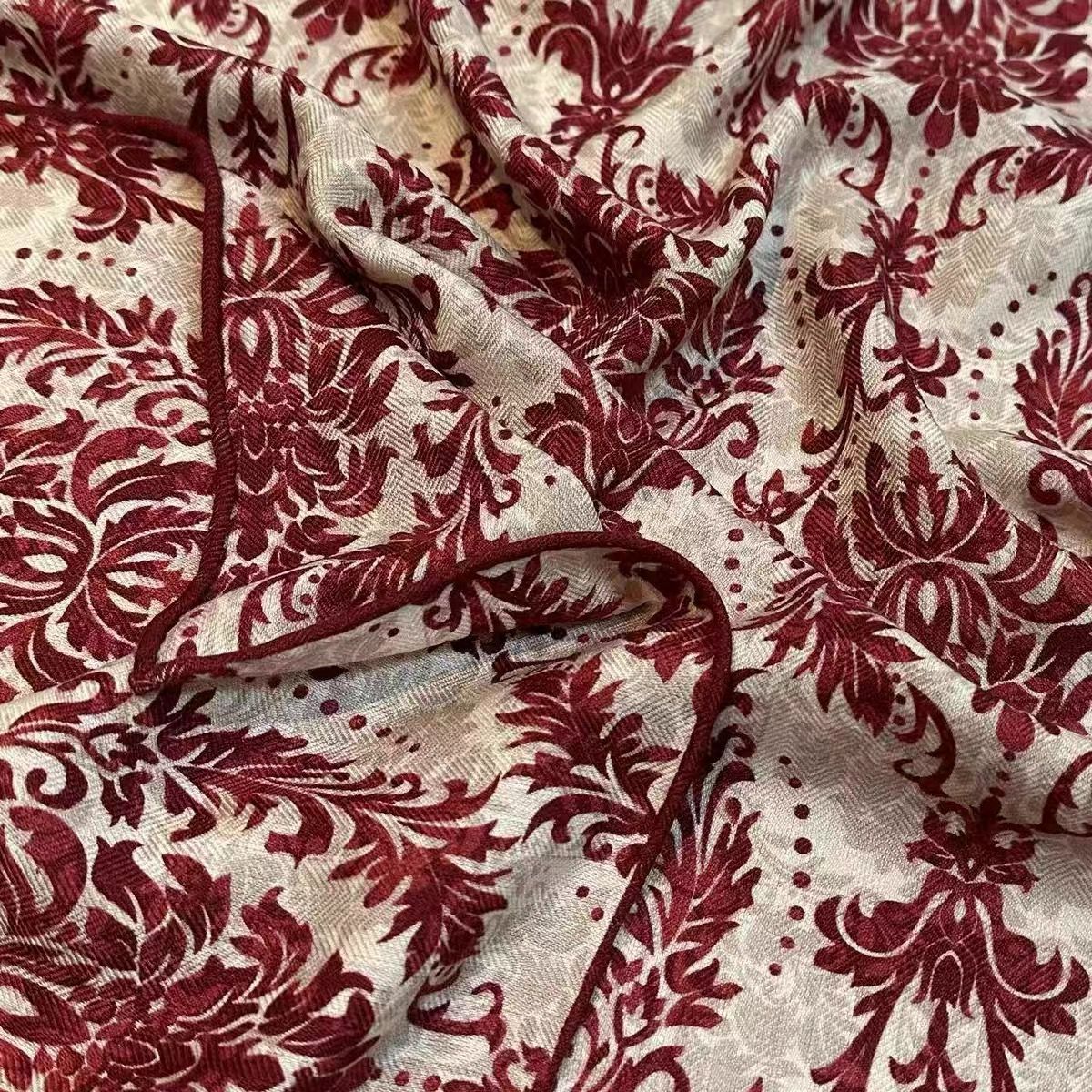 뽕나무 실크 실크 울 (수연 청년 65 스퀘어 스카프) 가을 겨울 패션 기질 고급 실크 울 스퀘어 스카프