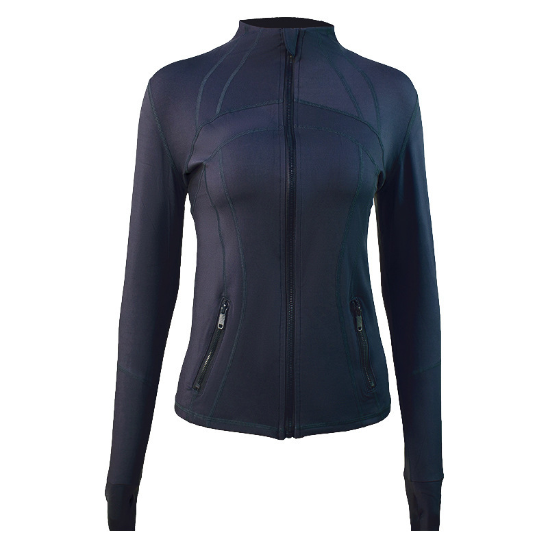 364g Weight Nylon Fabric Type Standing Collar Neckline Lines Pattern Women's Gender Sports Style Women's Sports Lines Nylon Standing Collar Active Tops 15