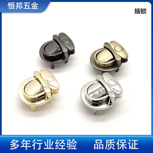 In stock factory direct supply zinc alloy round plug lock metal duck tongue lock bag decorative lock cover lock hardware accessories
