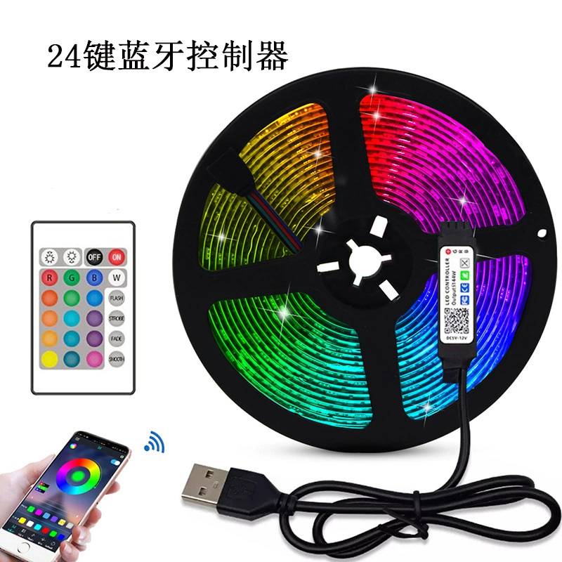 Светодиодная лента YiFan RGB 5V, декоративная подсветка с пультом, 10м/20м для домашних кинотеатров