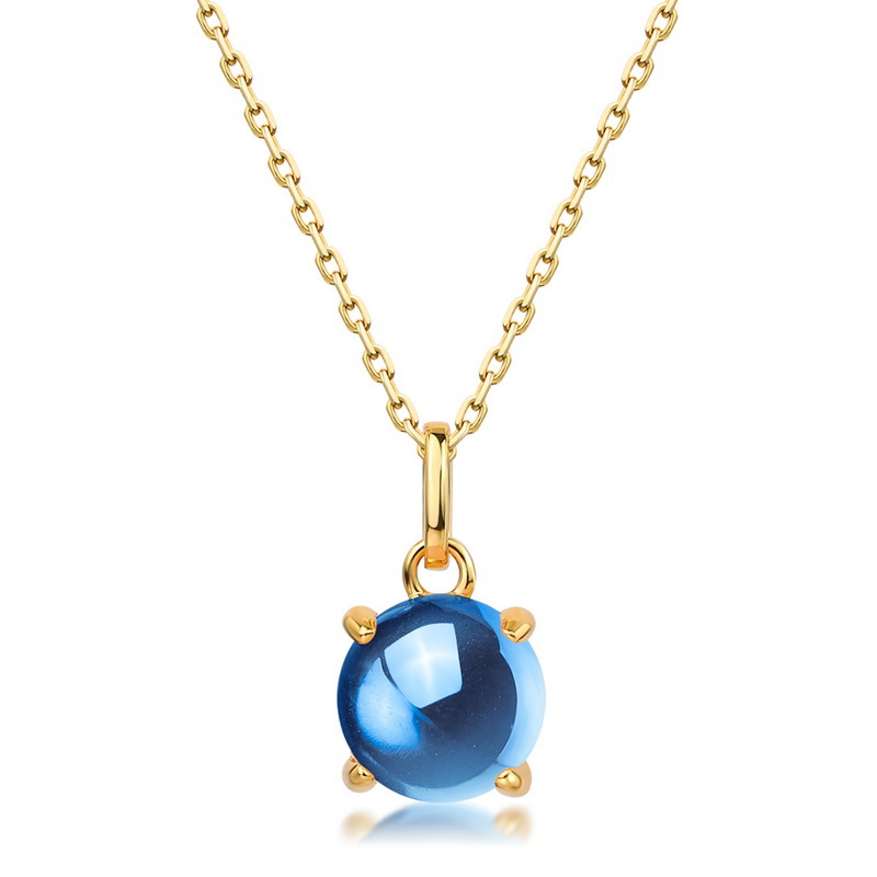 Colgante de tesoro de color de caramelo simple de lujo ligero transfronterizo S925 con cara de huevo de garra de plata Colgante de diamante de color multicolor personalidad de moda