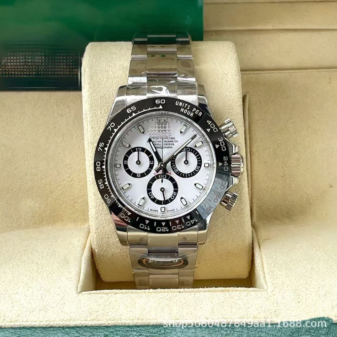 Laojia Cosmic Chronograph Ditona fábrica de relojes limpios Panda Diyu Wenle con el mismo reloj mecánico de acero para hombres