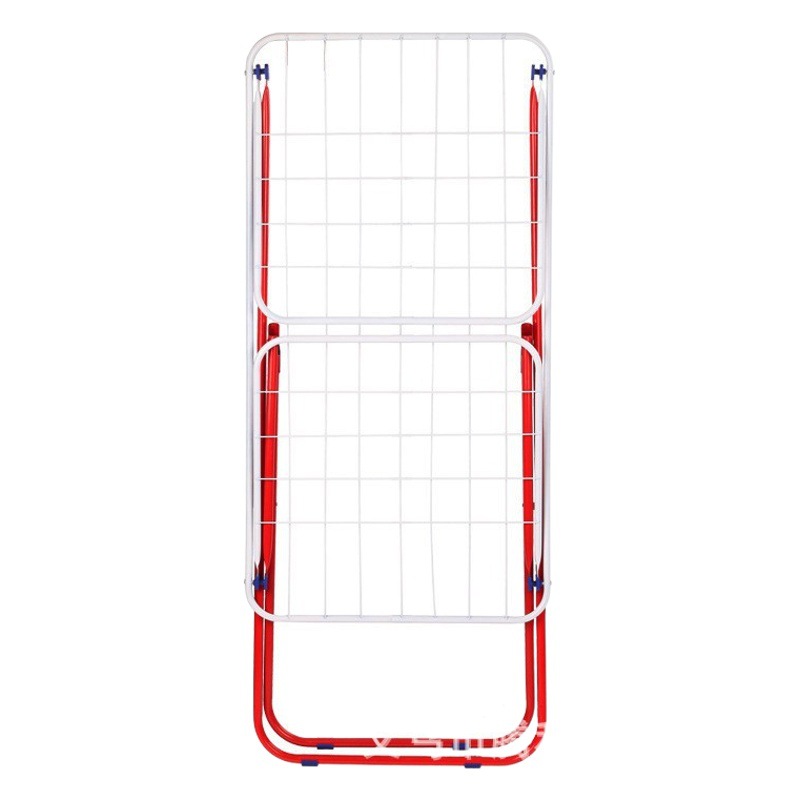 Suministro directo de fábrica perchero plegable para balcón transfronterizo nuevo estante de secado multifuncional estante plegable de piso en forma de ala