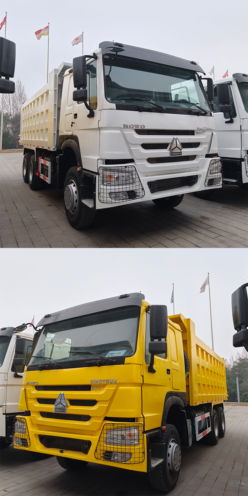Sinotruk Howo 371 Horsepower 6×4 Dump Truck for Earthmoving and Construction