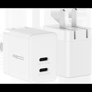Recci Rct-P35C Charger 35W Double-Head Fast Charging Charging Head