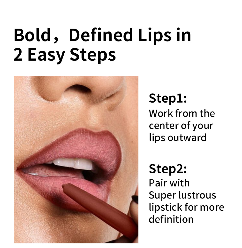 Julystar non-fading automatic lip liner pen, matte multi-color export lip gloss and lipstick pen from Europe and America Item Picture