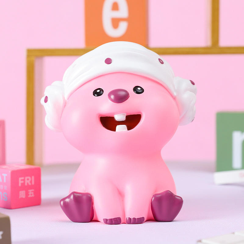 Emocional capabala alcancía vinilo durable alcancía regalo para niños decoración de escritorio entrega de una sola pieza