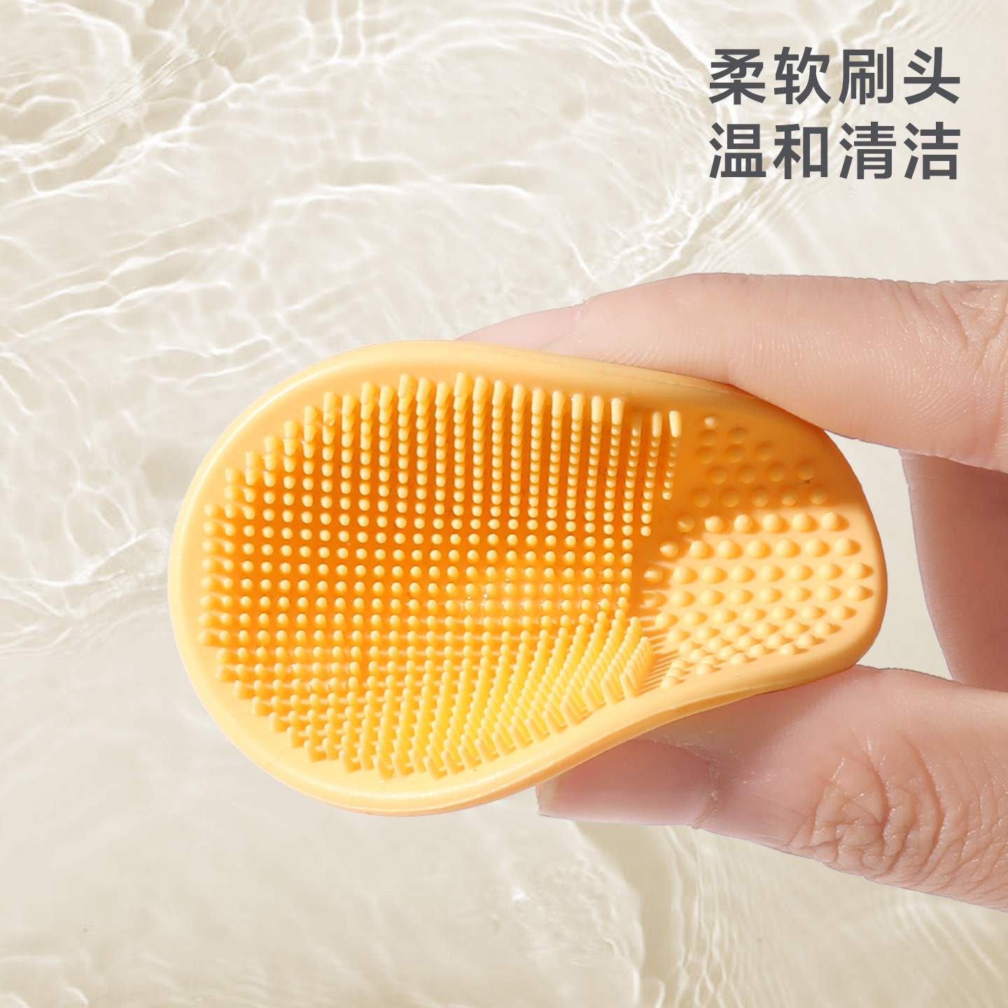 Cepillo para champú de bebé para eliminar la caspa, esponja de baño para bebé, algodón para baño, herramienta de baño para niños, artículos para recién nacidos, impermeable. image 3