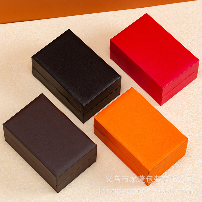 Watch Box Jewelry Box Storage Box Jewelry Jewelry Box Pu Leather Box Gift Box Set Factory Direct Sales Ready Stock