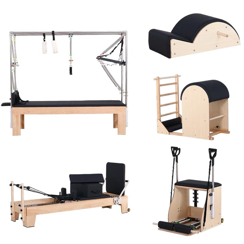 Pilates Core Maple Bed Big Instruments Yoga Gym Five Piece Equipment Pilates Reformer