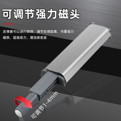 キャビネットのドアの反発器は押してもいいです。取っ手が見えないので、引き出しを弾きます。