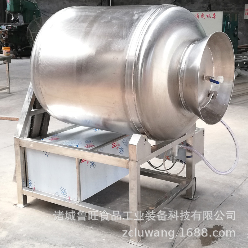 鲁旺现货供应不锈钢真空变频滚揉机 全自动呼吸式食品腌制滚揉机