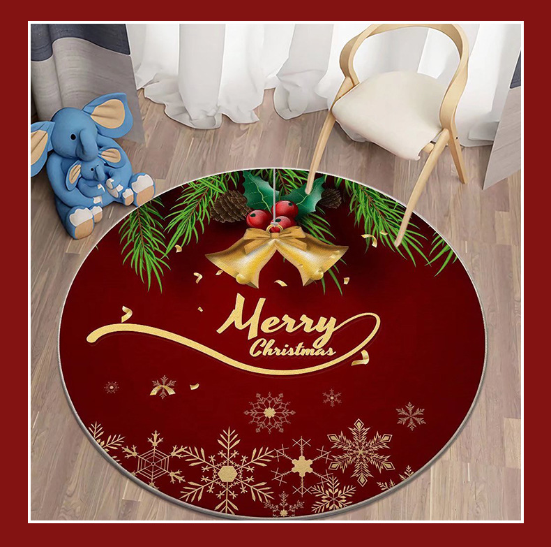 圣诞地垫,跨境地垫,外贸地毯,地毯地垫,圣诞装饰地毯