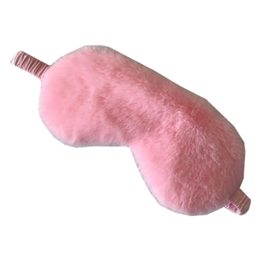 En stock al por mayor máscara de ojo de piel de conejo de imitación, descanso de almuerzo sombreado sueño máscara de ojo de felpa, máscara de ojo fresco lindo