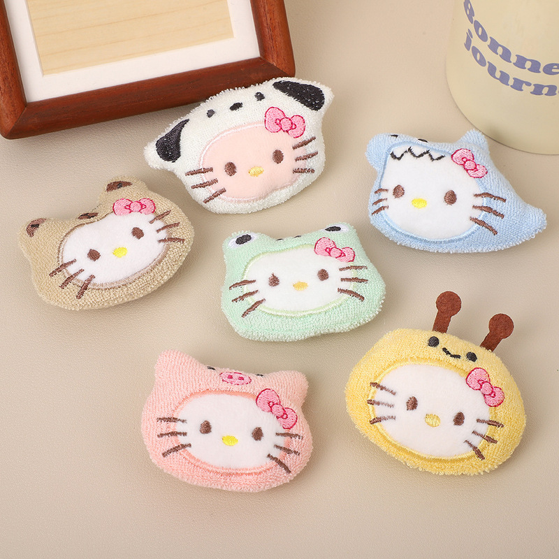 Cartoon Pullover Kt Cat Stuffed Doll Head DIY Jewelry Accessories Girl Cute Hello Kitty Plush Brooch Accessories Cartoon Pullover Kt Cat Stuffed Doll Head DIY Jewelry Accessories Girl Cute Hello Kitty Plush Brooch Accessories