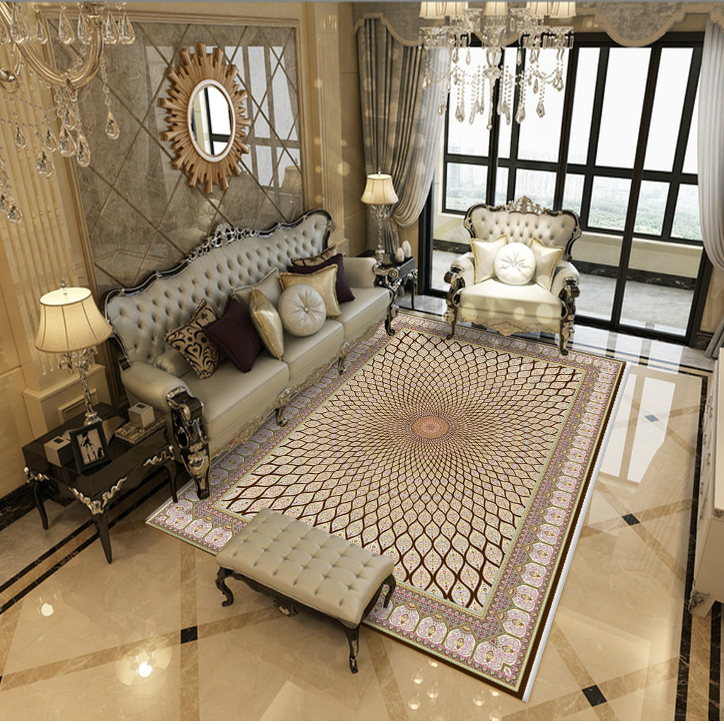 Alfombra turca vintage para sala de estar, estilo americano, de inspiración medioriental, con textura de lujo clásica persa.