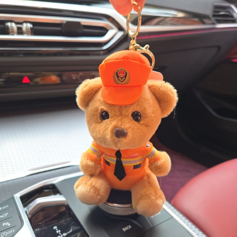 ネット赤交通警官ベアーのぬいぐるみの制服テディベアのプレゼント警官のぬいぐるみのペンダント卸売り|undefined