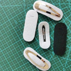 Hairpin Spacer Fabric Crochet Hairpin Water Drop Hairpin Handmade Knitted Fabric Accessory Material Pack