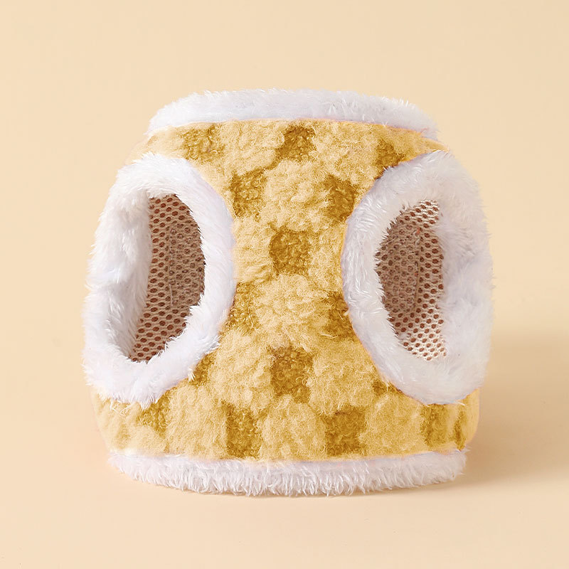 Cuerda de tracción de gato de otoño e invierno para mascotas transfronterizas Cómoda correa de felpa para el pecho cuerda para perros pequeña cuerda de tracción para perros al por mayor