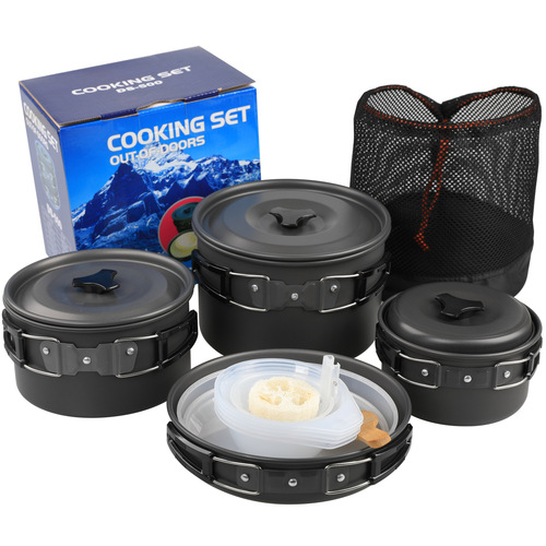 Outdoor camping pot set DS-500 portable pot travel set pot for 4-5 people multifunctional picnic pot set large size