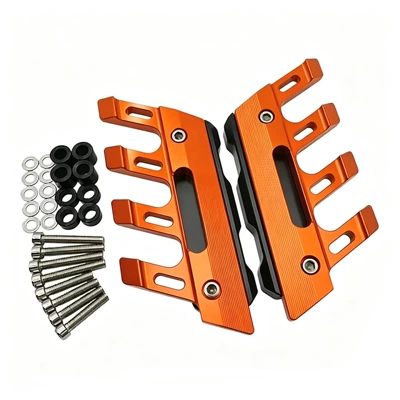absorber mudguard and crash — Electric vehicle fender - front-shock-absorber-fork-sleeve-with-extended-spacer-orange