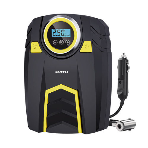 Suitu car air pump portable intelligent digital display air pump handheld car air pump inflator high power