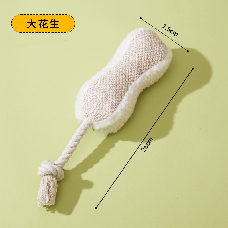 Pet Sound juguete resistente al desgaste resistente a la rotura perro resistente a la mordedura juguete molar Limpieza de dientes de dibujos animados animales suministros para mascotas