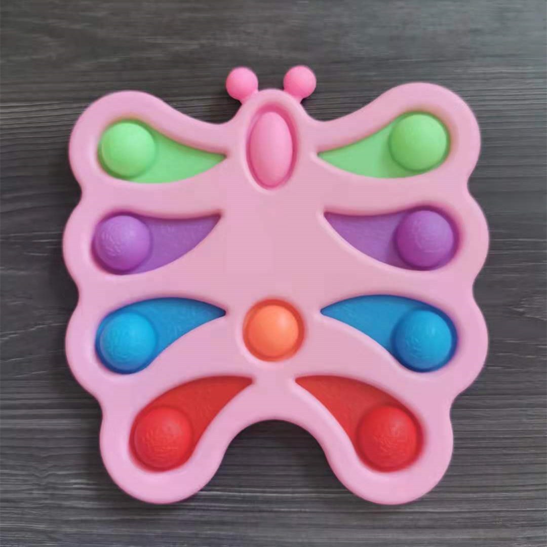 Dedo burbuja música ratón asesino pionero llavero descompresión juguete dedo prensa placa cinco dedo burbuja música fabricante en stock